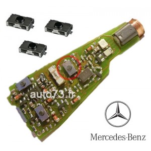 3 Boutons clé Mercedes