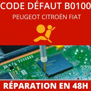 R&eacute;paration calculateur airbag Fiat Fiorino | D&eacute;faut B0100