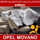Réparation calculateur airbag Opel Movano