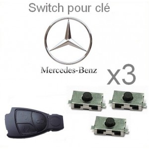 3 Switch ( bouton) pour clé MERCEDES-BENZ