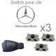 3 Switch ( bouton) pour clé MERCEDES-BENZ