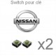 2 switch clé NISSAN