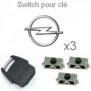 3 Switch pour clé OPEL﻿