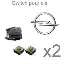 2 Switch pour clé OPEL