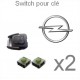 2 Switch pour clé OPEL