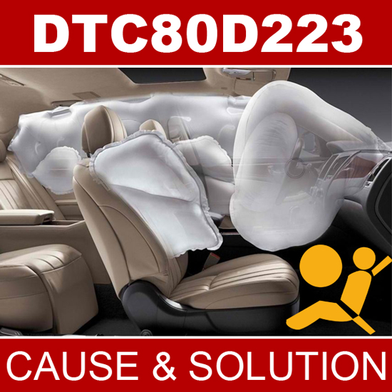 défaut Airbag DTC80D223 défaut Airbag DTC80D223